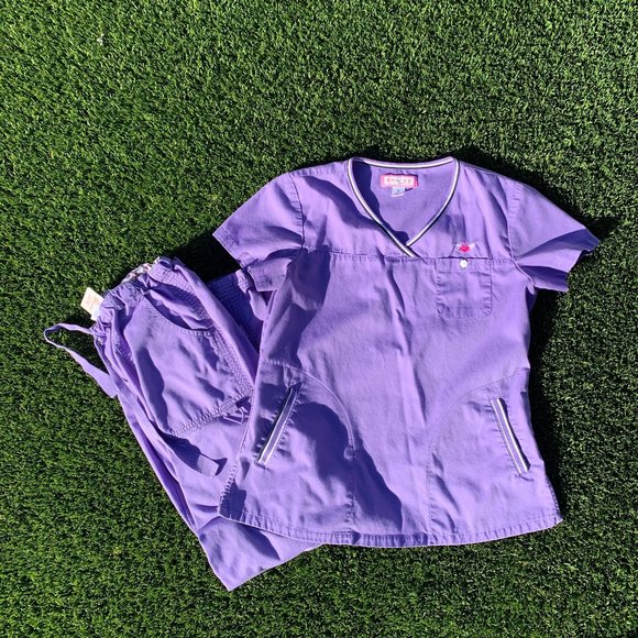Purple Scrub Set